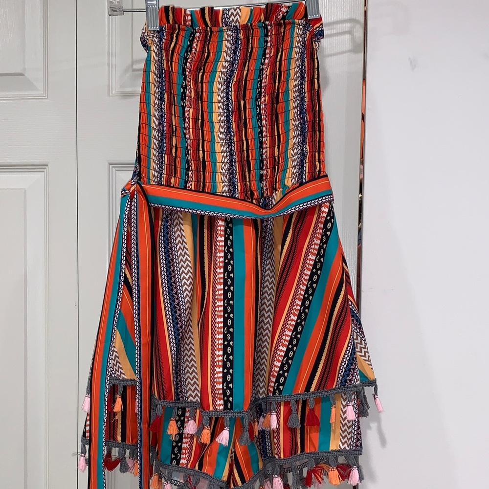 Colorful Striped Women's Skirt